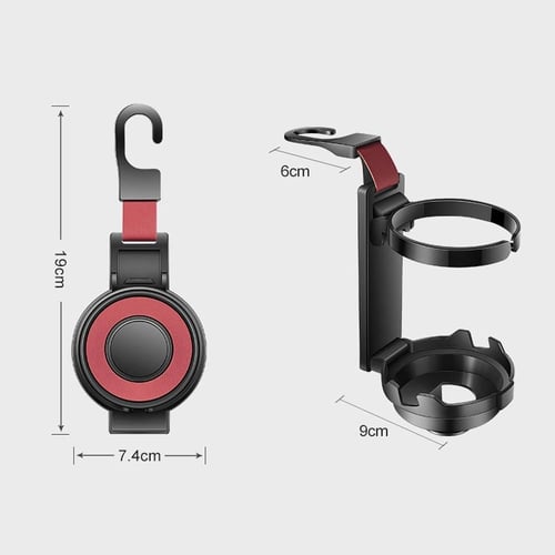 حامل اكواب بخطاف متعدد الوظائف لظهر مقعد السيارة