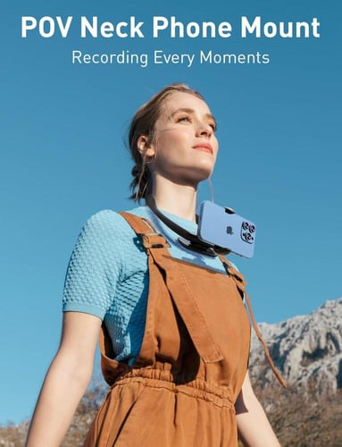 حامل موبايل للرقبة للسرير: طوق رقبة مرن