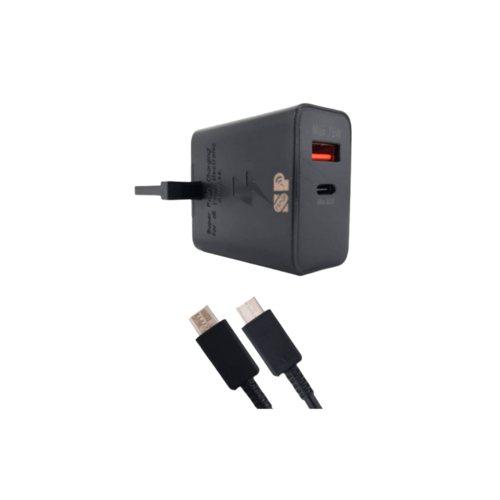 شاحن جداري سريع 35 واط مع كيبل تايب سي تايب سي