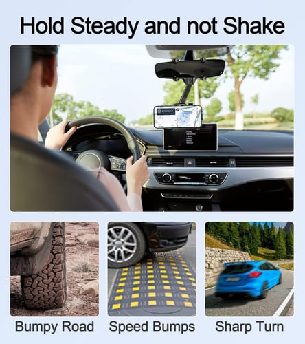 حامل الهاتف الذكي للمرأة السائقة دوران 360 درجة وس...