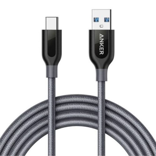 كيبل تايب سي USB مغطى بالقماش المزدوج بالنايلون بط...