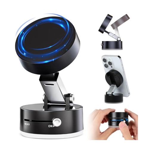 حامل جوال مغناطيسي بتقنية الشفط الفراغي – تثبيت قو...