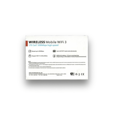 راوتر محمول Wireless Mobile WiFi 3 – سرعة 300Mbps...