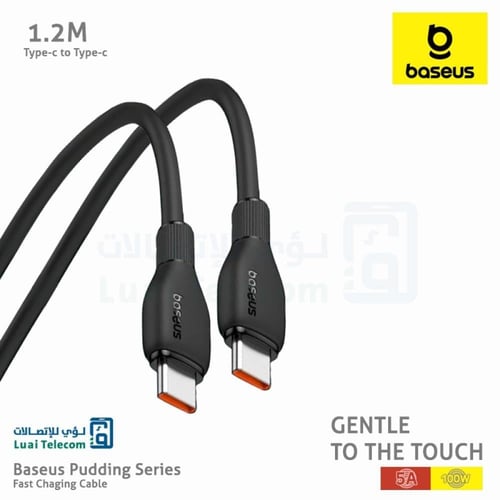 بيسوس كيبل شحن تايب سي تو تايب سي 1.2م 100 واط اسو...