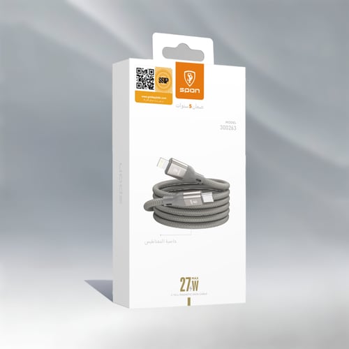 كيبل SPON المغناطيسي المرتب – شحن سريع حتى 27 واط...