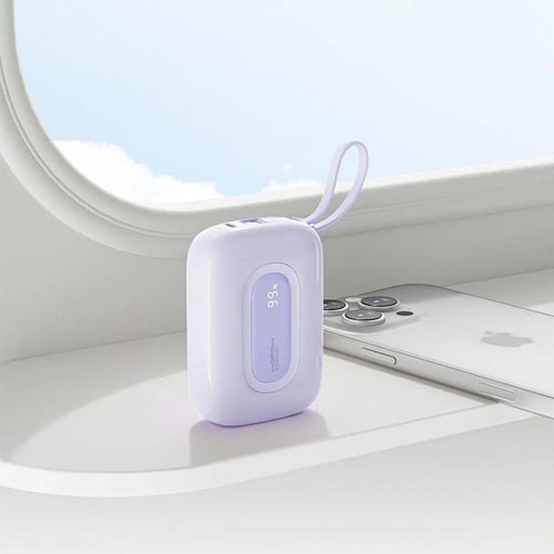 باور بنك 20000mAh – شحن سريع بكابل مدمج تايب سي وآ...