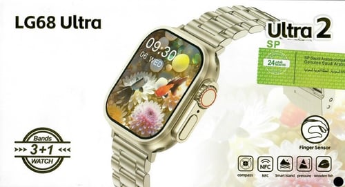 ساعة TRYTOO LG68 الترا اموليد الذكية بثلاث اساور و...