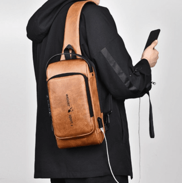 شنطة كتف وظهر مدمجة ب USB للشحن الذكية