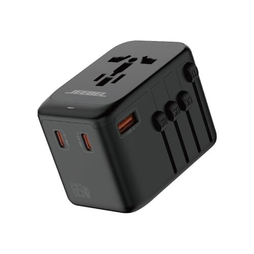 شاحن سفر جيبل 65 واط PD بثلاث منافذ USB-C ومنفذ US...
