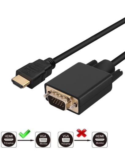 كابل HDMI الى VGA 1080P ذكر M سلك محول فيديو متواف...