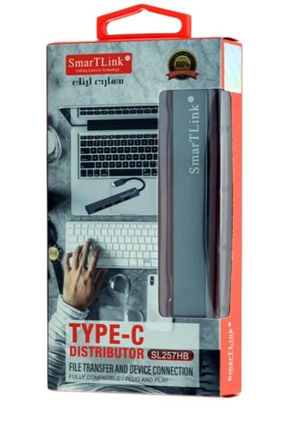 سمارت لينك موزع نوع سي 4×1-4 منافذ نوع C USB 2.0 م...