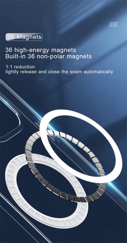 كفر ايفون شفاف يدعم ماج سيف Magsafe