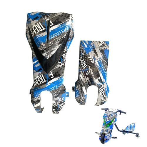 واجهة سكوتر درفت شكل سبعة ازرق