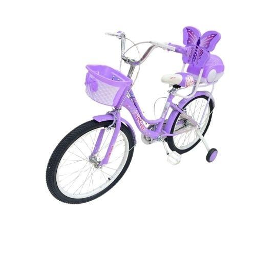 دراجه بناتي مقاس 20 مع مسند ظهر وصندوق كفر هواء