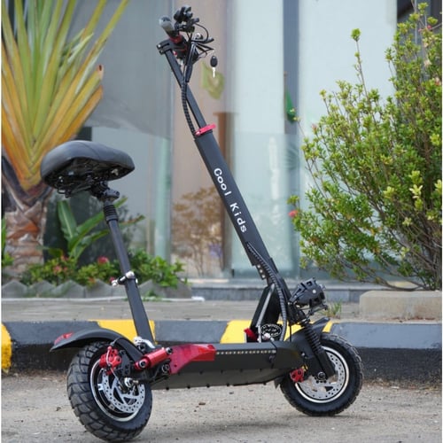 سكوتر الوحش الكهربائي 48 فولت باللونين الأحمر والأ...