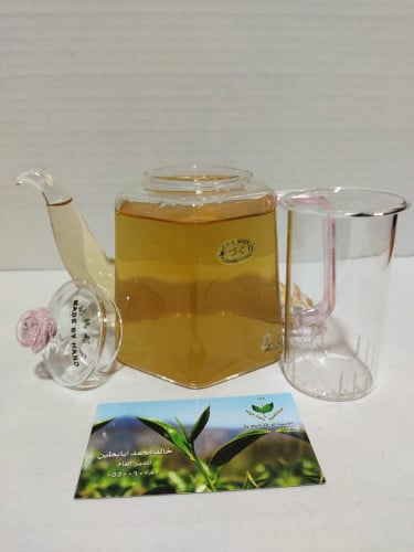 براد زجاج 450 مل ومصفاة منفصله