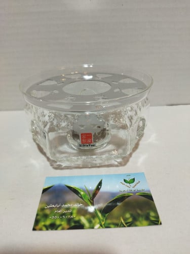 قاعدة شمع زجاجيه مسدسة | Candle base (hexagon)