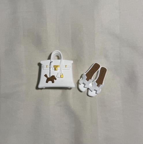 Hermès - white brown