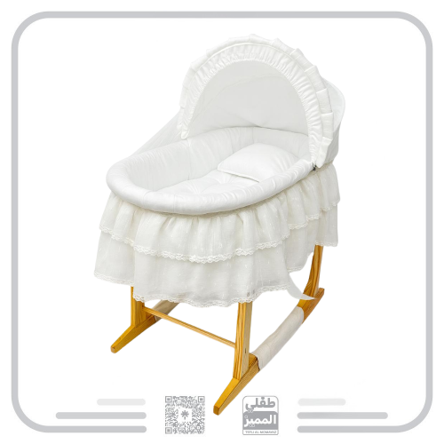 سلة موسى حديد +قاعده خشبي