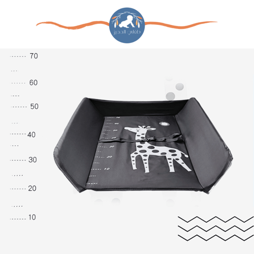 طاولة غيار بهيكل معدني لون أسود