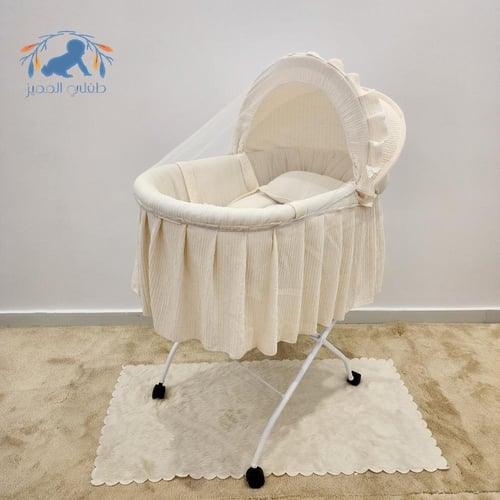 سرير سلة موسى شيال مقلم ناعم