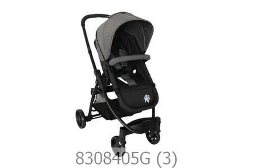 عربة أطفال مع مقعد سيارة