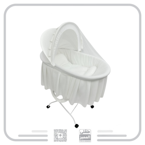 سلة موسى حديد مع قاعده بعجلات