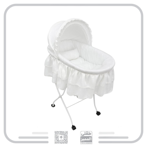 سلة موسى حديد مع قاعده بعجلات