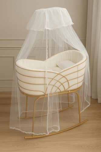 سرير استقيال ذهبي