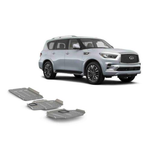 صاجة حماية انفينيتي صالون المنيوم skid plate