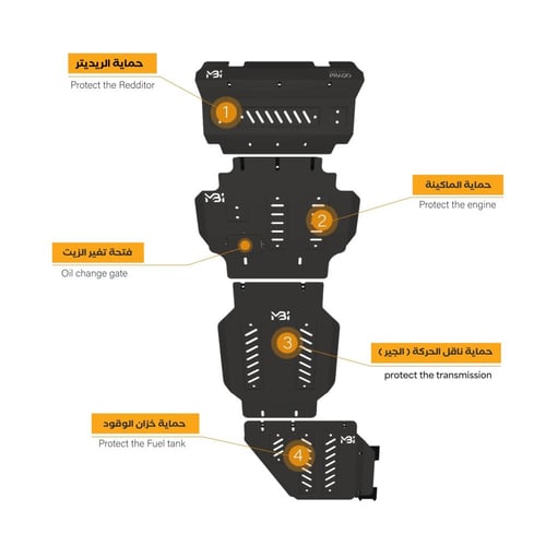 صاجات حماية برادو 2024 - حديد