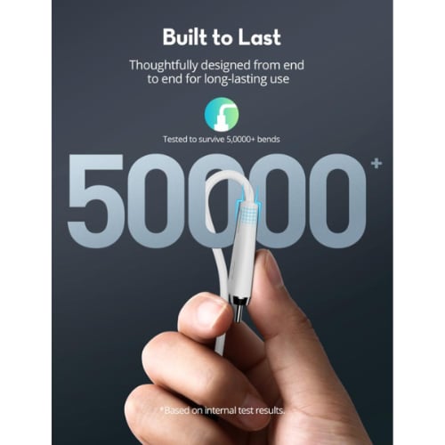 راف باور - سلك قماش تايب سي الى تايب سي 1.2 متر بق...