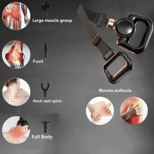 جهاز تدليك Fascial Gun محمول – 5 مستويات طاقة – 4...