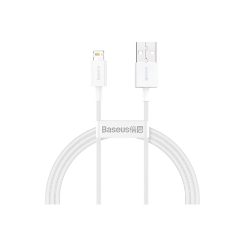 بيسوس - سلك يو اس بي الى لايتنق بطول 1متر - أبيض