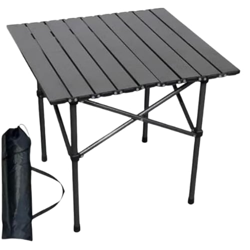 طاولة تخييم قابلة للطي مع جراب اللون أسود - 2