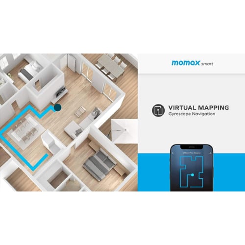 موماكس - مكنسة ذكية تريو IoT - خاصية UV-C تكنس وتم...