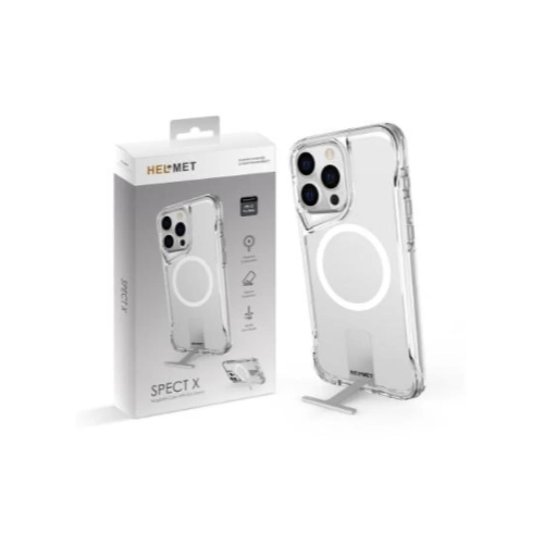 هلمت - جراب شفاف ماق سيف + ستاند