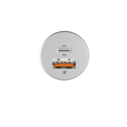 اكتيف - شاحن سيارة مدخل تايب سي + يو اس بي بقوة 30...