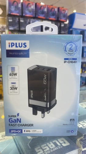 اي بلس - راس منزلي بـ 3 منافذ 1USB - 2PD - بقوة 65...