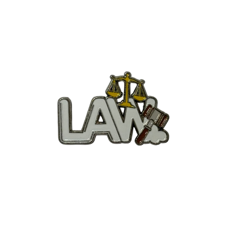 ملصق حديد محامي (LAW)