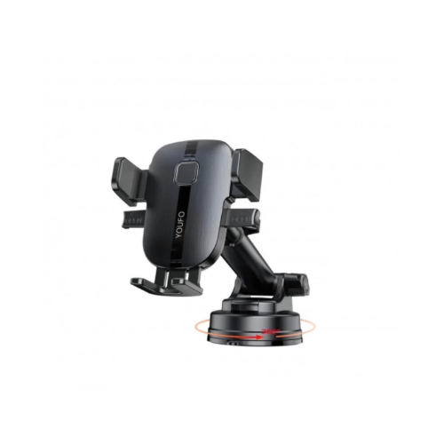 يوفو - حامل جوال للسيارة – قاعدة شفط قوية وتصميم م...