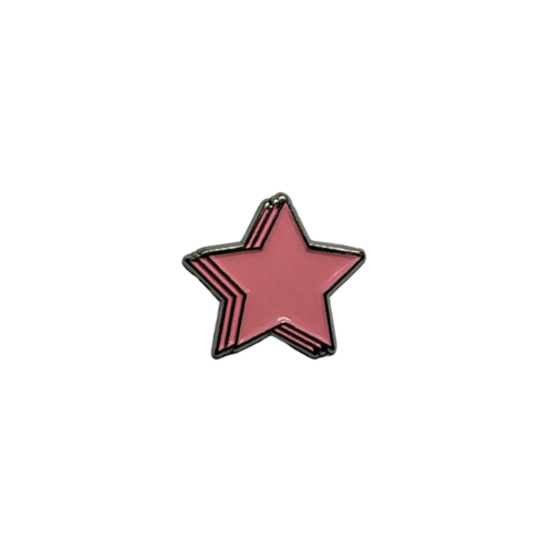 ملصق حديد نجمة وردية