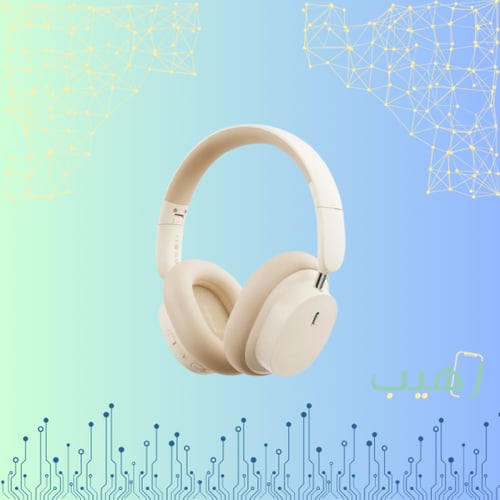 بيسوس - سماعة راس بلوتوث D05 - اللون بيج