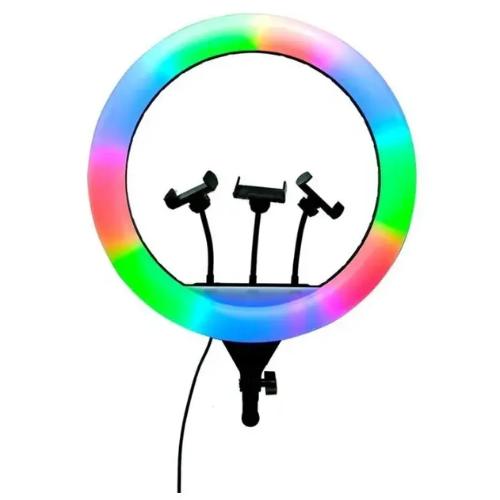 رينق لايت RGB احترافي مع حامل (مقاس 45)