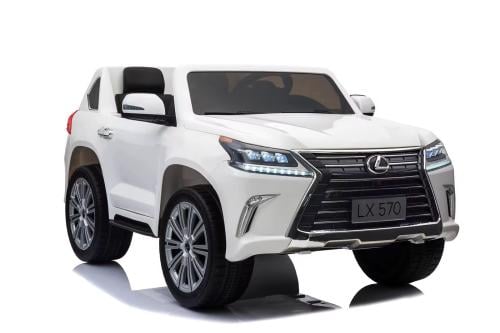 سيارة كهربائية مرخصة للأطفال لكزس LX570 12 فولت – ريموت تحكم، أضواء أمامية وخلفية، موسيقى، فتح أبواب، مقعدين، تصميم فاخر، مناسب لع...