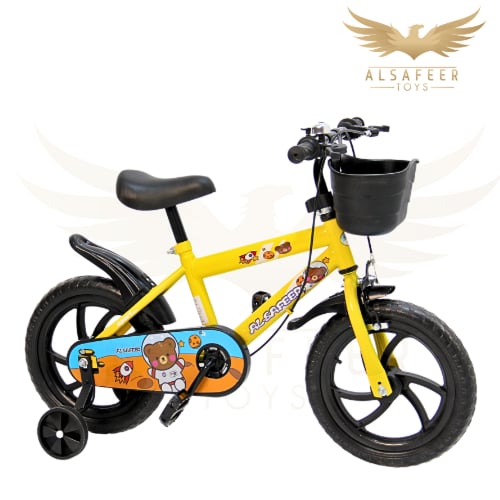سيكل أطفال مقاس 14 إنش –تصميم خفيف بسلة امامية ورف...