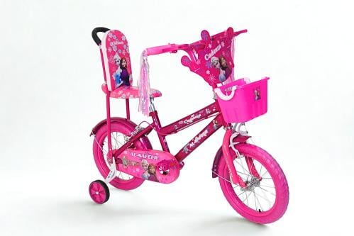 سيكل فروزن بناتي 14 إنش – دراجة وردية بعجلات توازن...