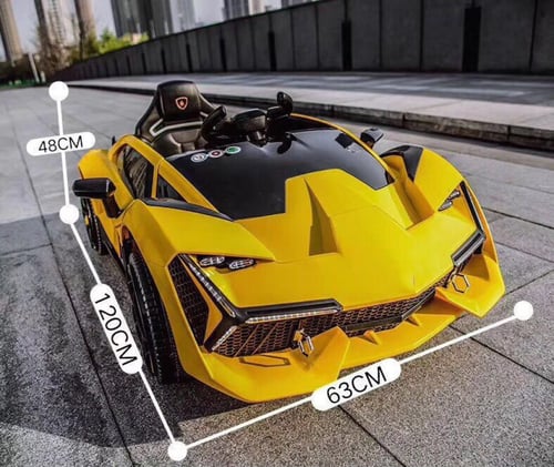 سيارة كهرباء اطفال لامبرجيني لون احمر