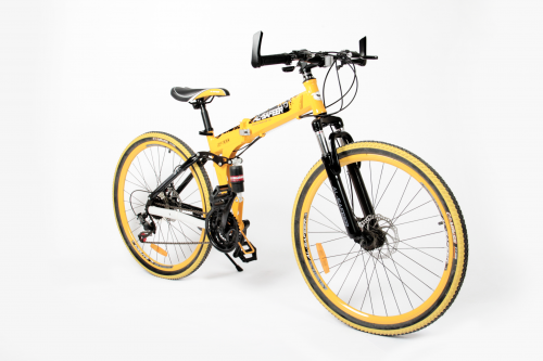 دراجة هوائية رياضية مقاس 26 لون أصفر