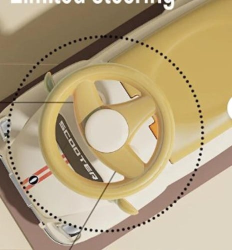 سيارة أطفال للركوب والدفع بتصميم كلاسيكي أنيق – عج...